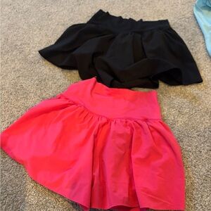 Aerie Black and Pink Arie Crossover Shorts Duo